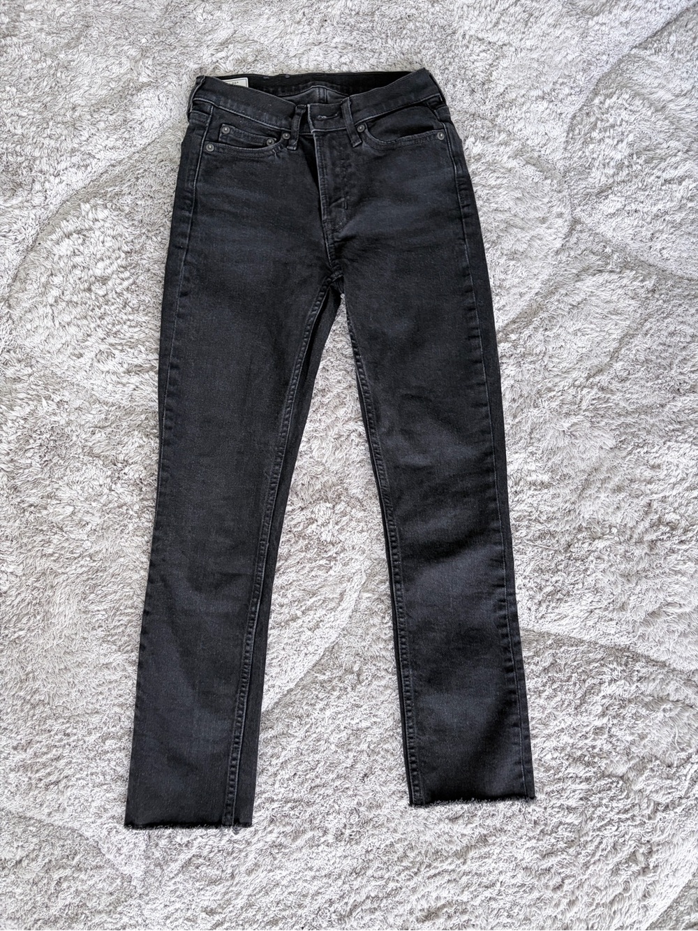 GAP Black Vintage Slim Mid-rise Jeans, 24/00